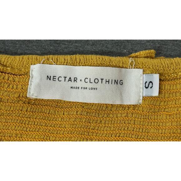 Nectar Clothing | Women's Lace Up Ruffle Sleeve Crop Top | Small - Picture 3 of 3